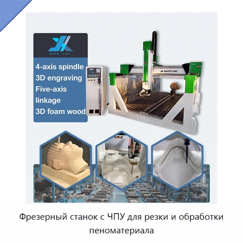Фрезерный станок с ЧПУ для резки и обработки пеноматериала