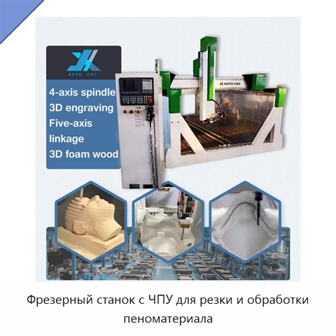 Фрезерный станок с ЧПУ для резки и обработки пеноматериала