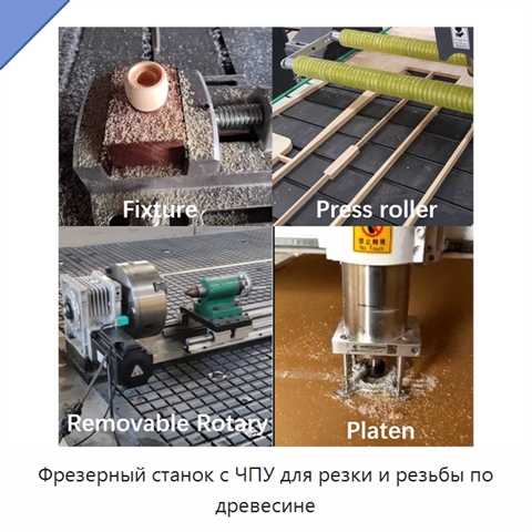 Фрезерный станок с ЧПУ для резки и резьбы по древесине