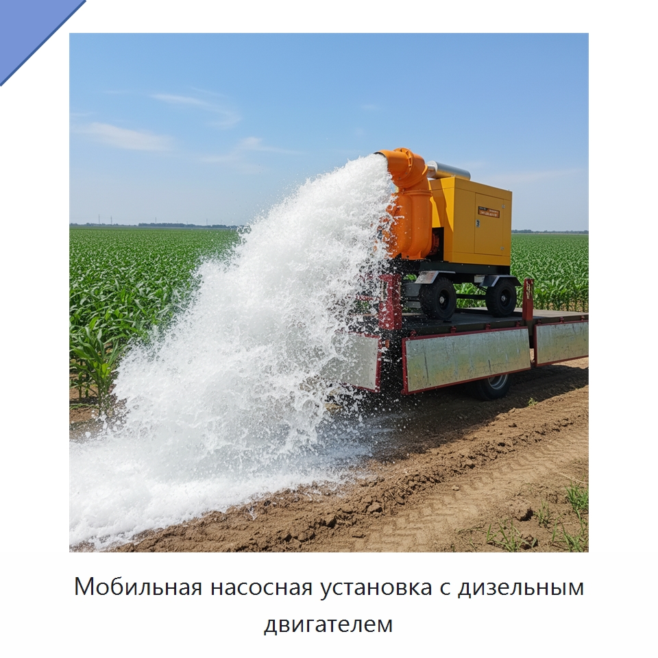 Мобильная насосная установка с дизельным двигателем — Насосы