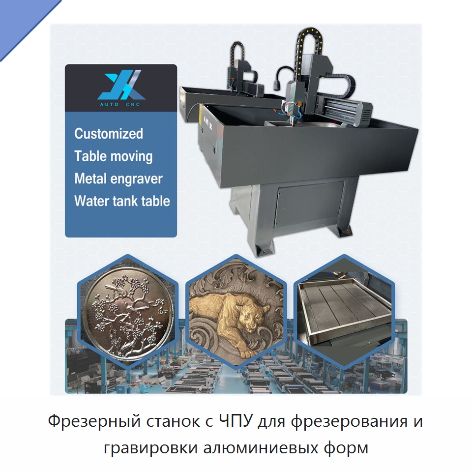Фрезерный станок с ЧПУ для фрезерования и гравировки алюминиевых форм — Гравировальные станки по металлу