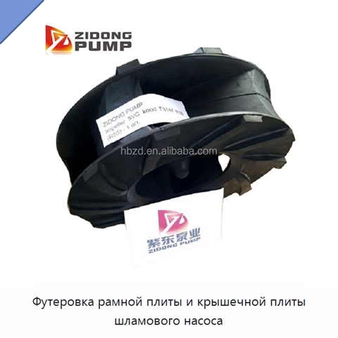 Футеровка рамной плиты и крышечной плиты шламового насоса