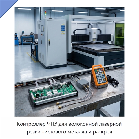 Контроллер ЧПУ для волоконной лазерной резки листового металла и раскроя