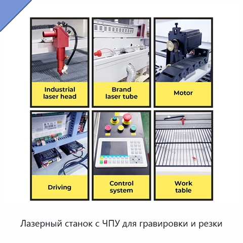 Лазерный станок с ЧПУ для гравировки и резки