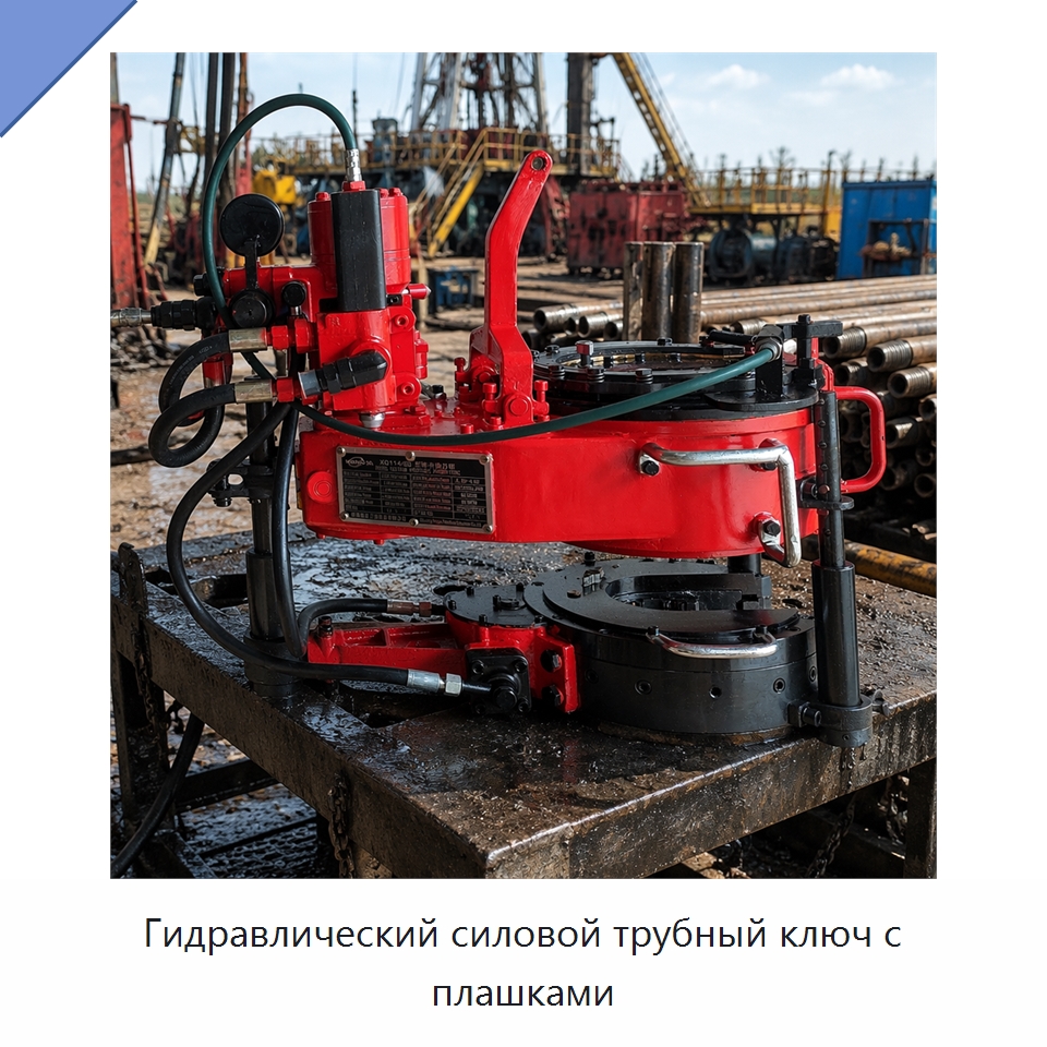 Гидравлический силовой трубный ключ с плашками — Нефтепромысловое оборудование
