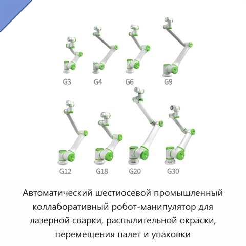 Автоматический шестиосевой промышленный коллаборативный робот-манипулятор для лазерной сварки, распылительной окраски, перемещения палет и упаковки