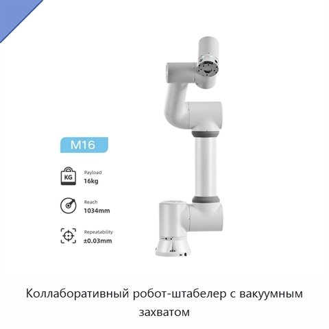 Коллаборативный робот-штабелер с вакуумным захватом