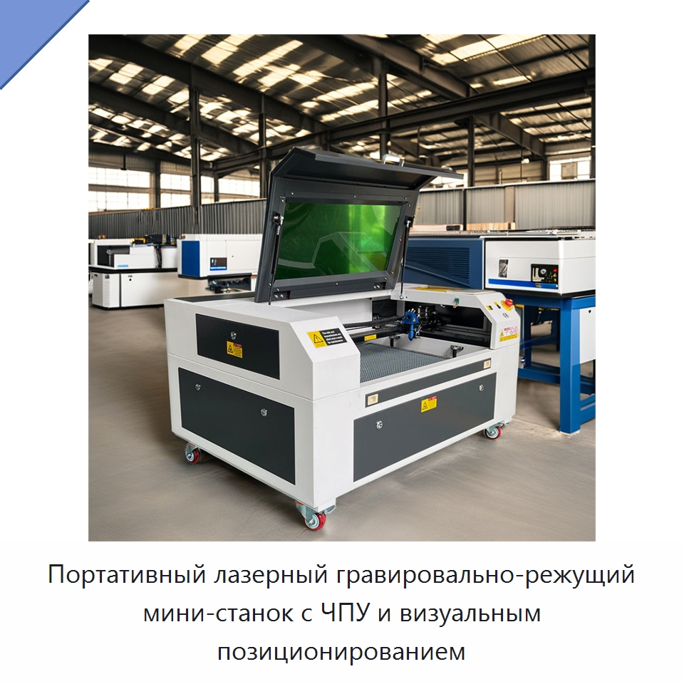 Портативный лазерный гравировально-режущий мини-станок с ЧПУ и визуальным позиционированием — Лазерные гравировальные станки