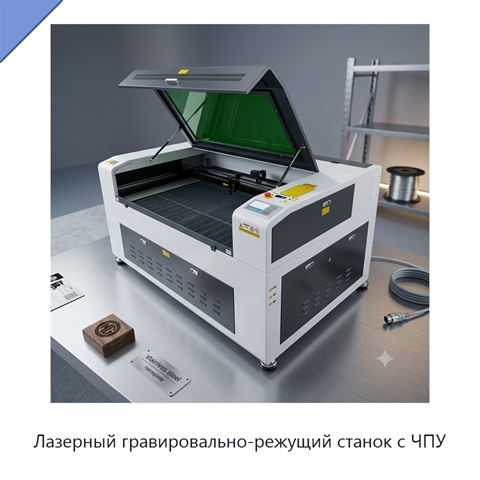 Лазерный гравировально-режущий станок с ЧПУ