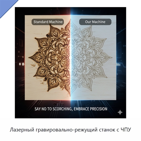 Лазерный гравировально-режущий станок с ЧПУ