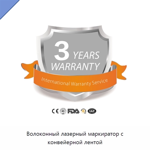 Волоконный лазерный маркиратор с конвейерной лентой