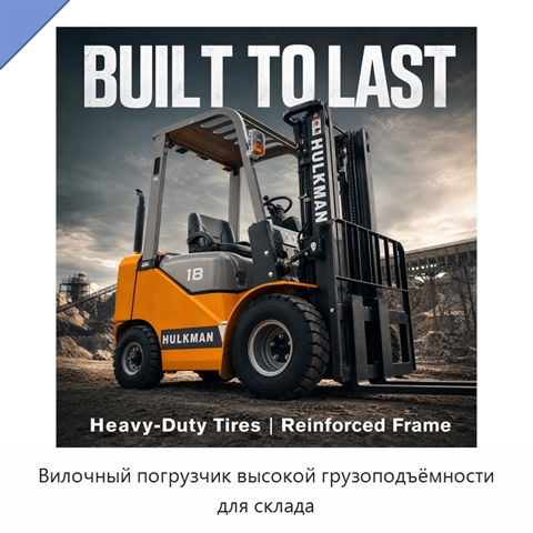 Вилочный погрузчик высокой грузоподъёмности для склада