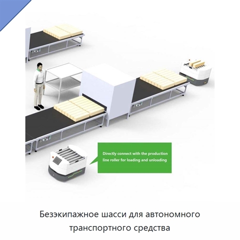 Безэкипажное шасси для автономного транспортного средства