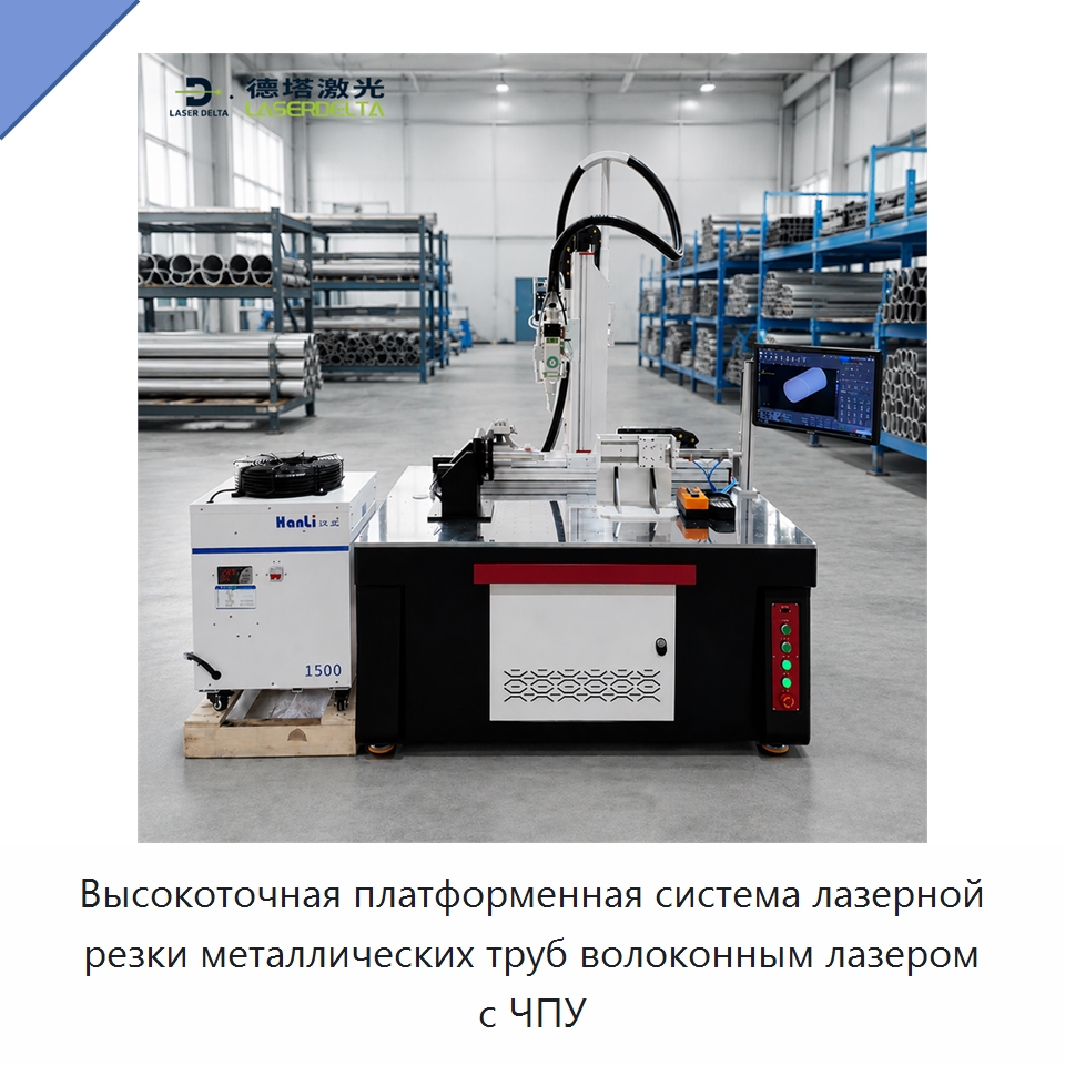 Высокоточная платформенная система лазерной резки металлических труб волоконным лазером с ЧПУ — Станки лазерной резки