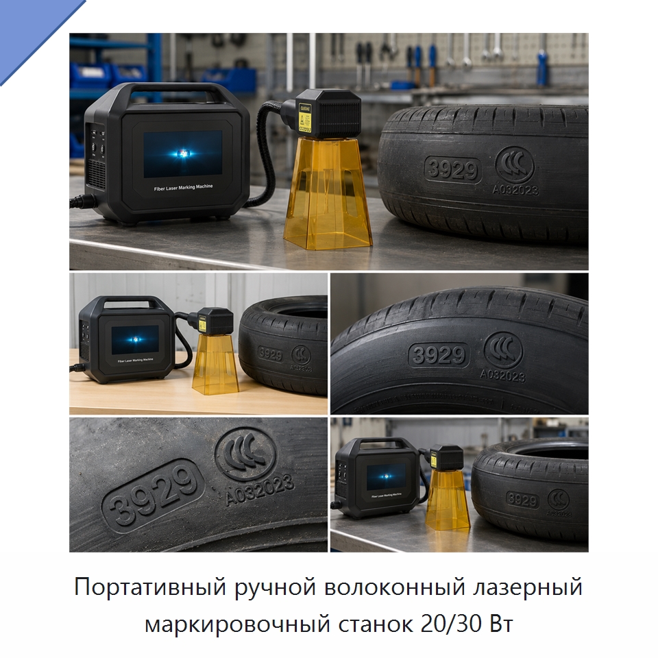 Портативный ручной волоконный лазерный маркировочный станок 20/30 Вт — Лазерные маркировочные станки