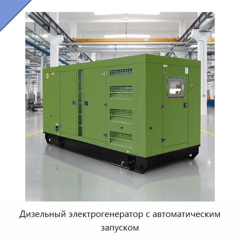 Дизельный электрогенератор с автоматическим запуском