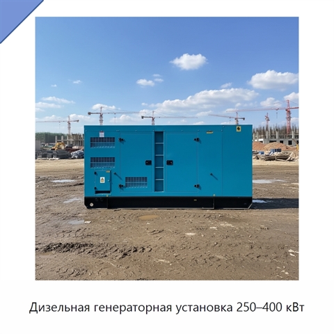 Дизельная генераторная установка 250–400 кВт