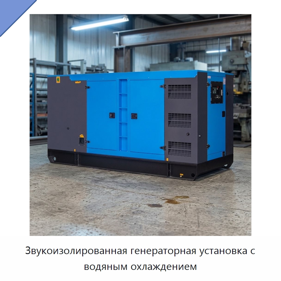Звукоизолированная генераторная установка с водяным охлаждением