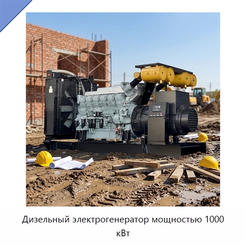 Дизельный электрогенератор мощностью 1000 кВт