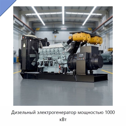Дизельный электрогенератор мощностью 1000 кВт