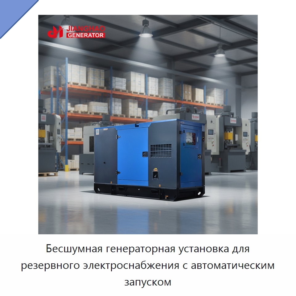 Бесшумная генераторная установка для резервного электроснабжения с автоматическим запуском — Дизельные генераторы