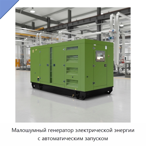 Малошумный генератор электрической энергии с автоматическим запуском