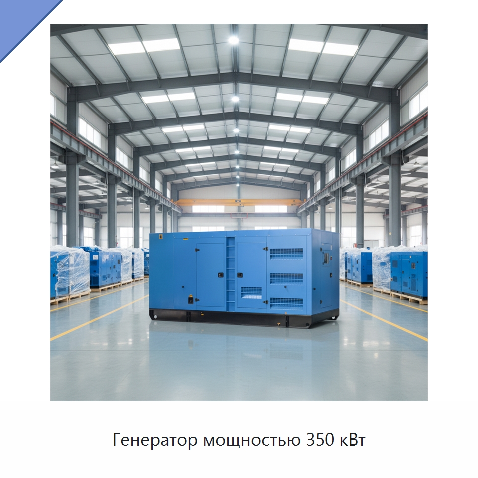 Генератор мощностью 350 кВт — Дизельные генераторы
