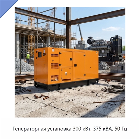 Генераторная установка 300 кВт, 375 кВА, 50 Гц