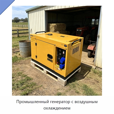 Промышленный генератор с воздушным охлаждением