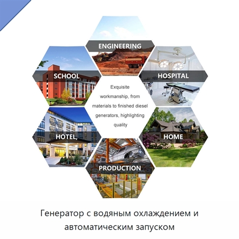 Генератор с водяным охлаждением и автоматическим запуском