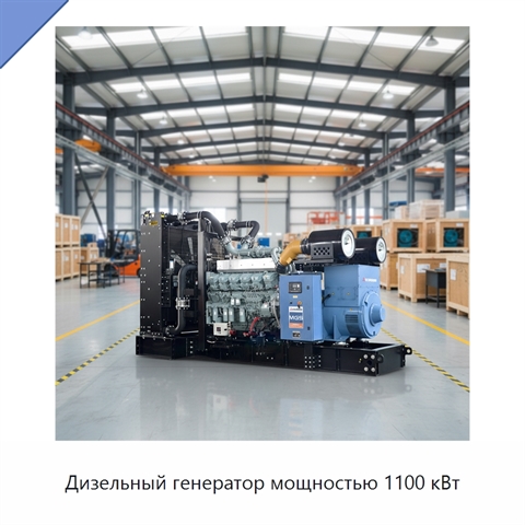 Дизельный генератор мощностью 1100 кВт