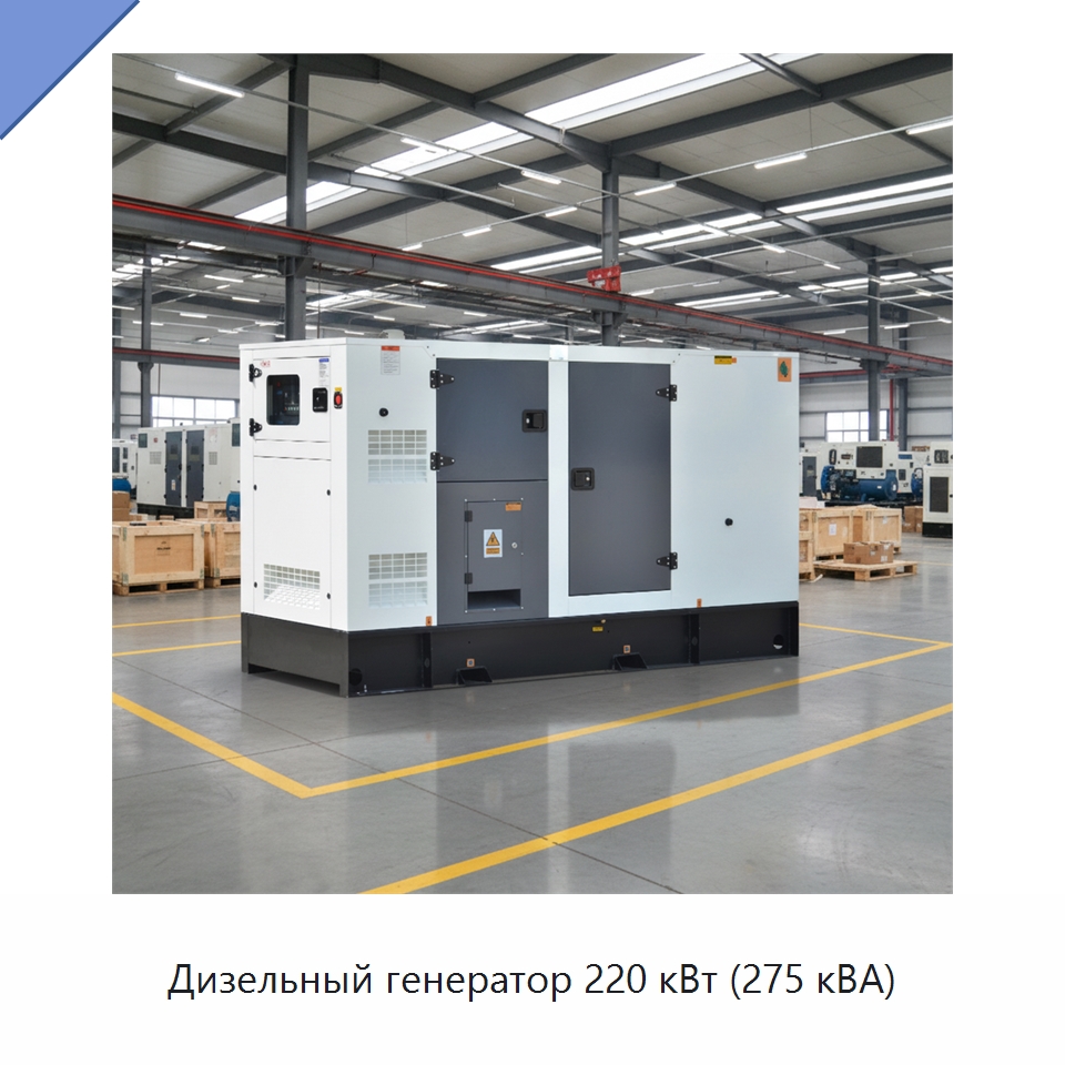 Дизельный генератор 220 кВт (275 кВА) — Дизельные генераторы