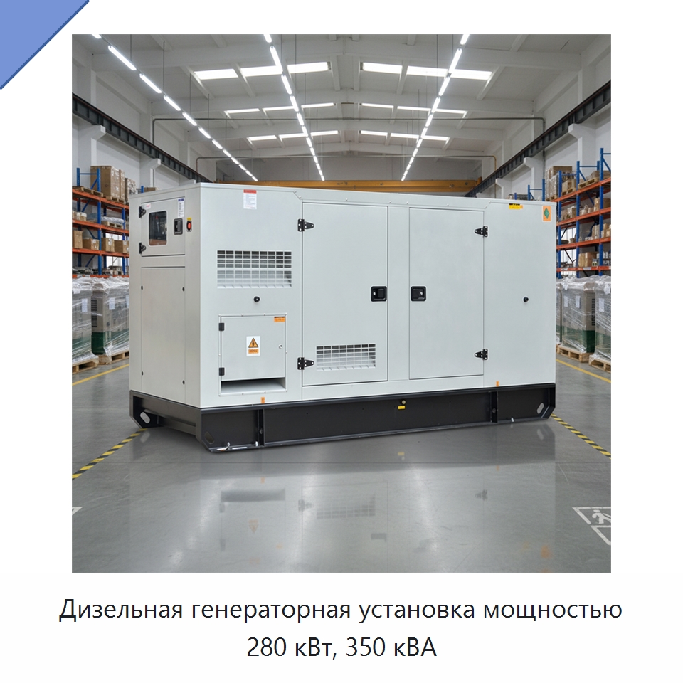 Дизельная генераторная установка мощностью 280 кВт, 350 кВА — Дизельные генераторы