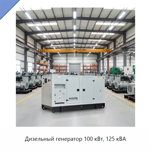 Дизельный генератор 100 кВт, 125 кВА