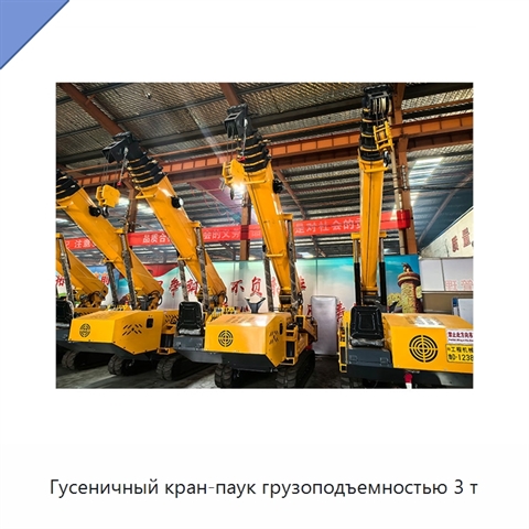 Гусеничный кран-паук грузоподъемностью 3 т