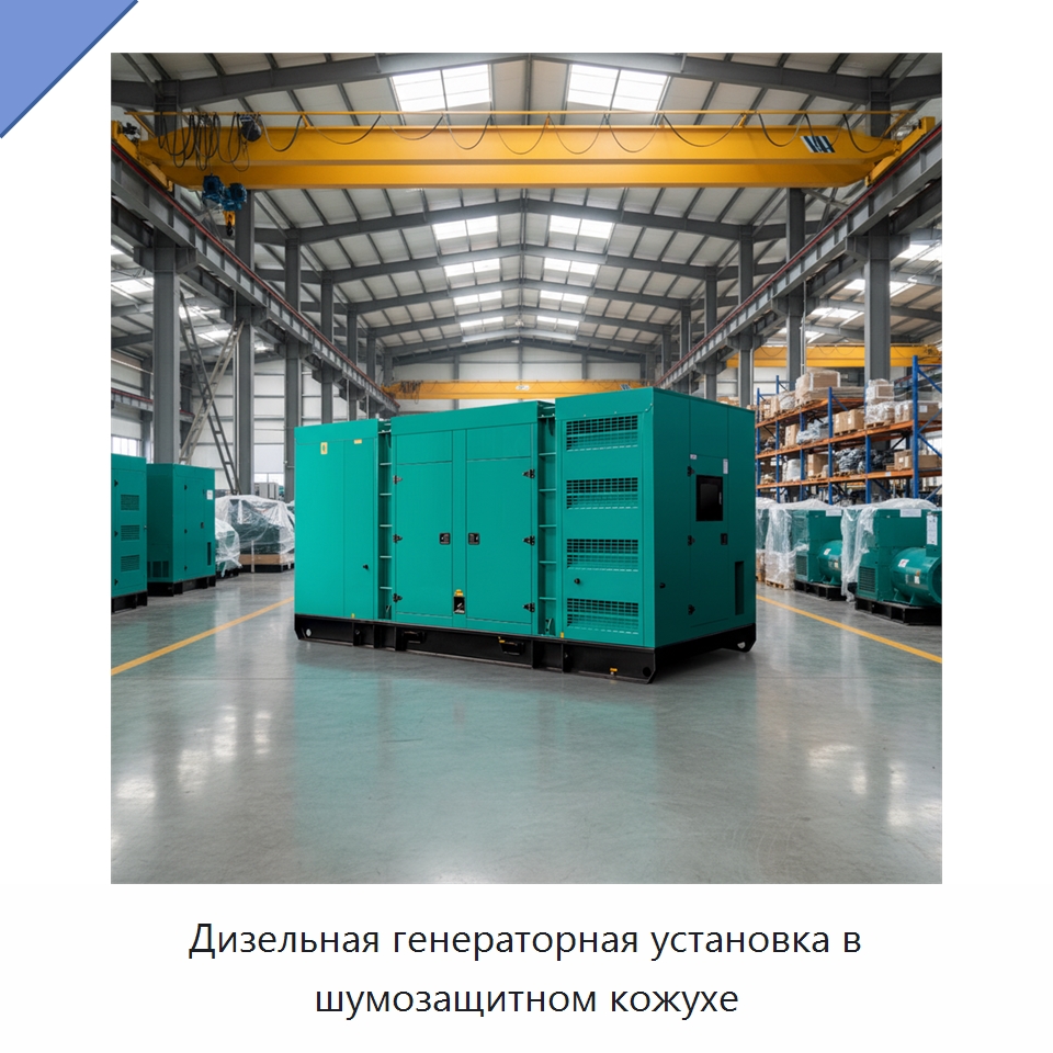 Дизельная генераторная установка в шумозащитном кожухе — Дизельные генераторы