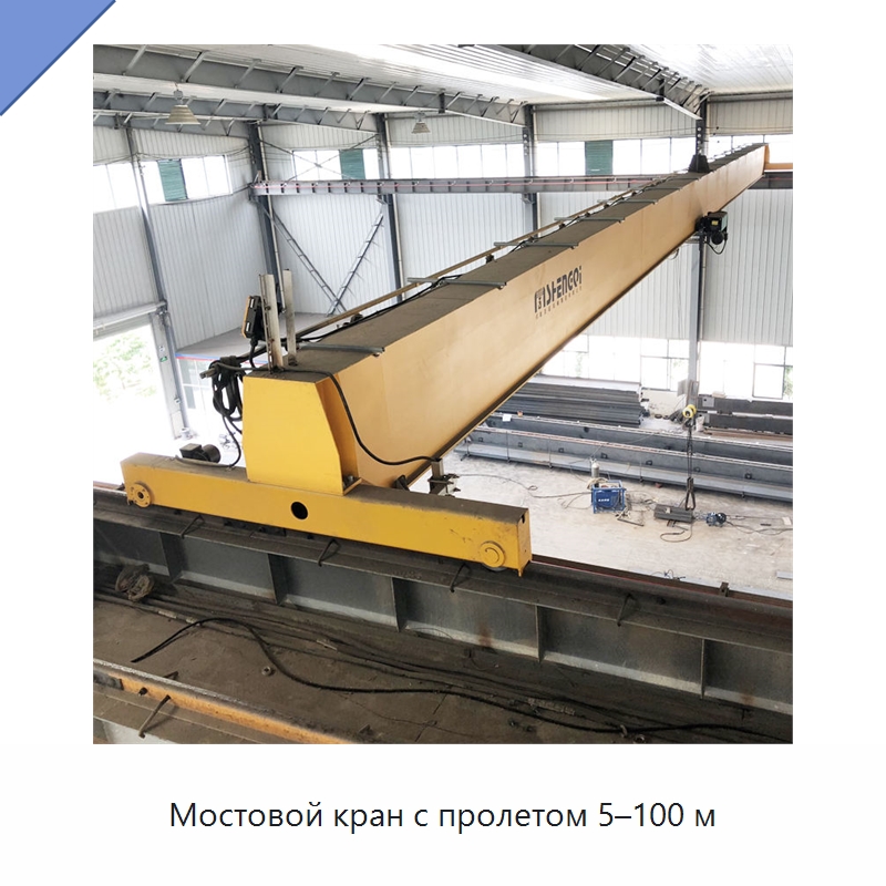 Мостовой кран с пролетом 5–100 м — Краны
