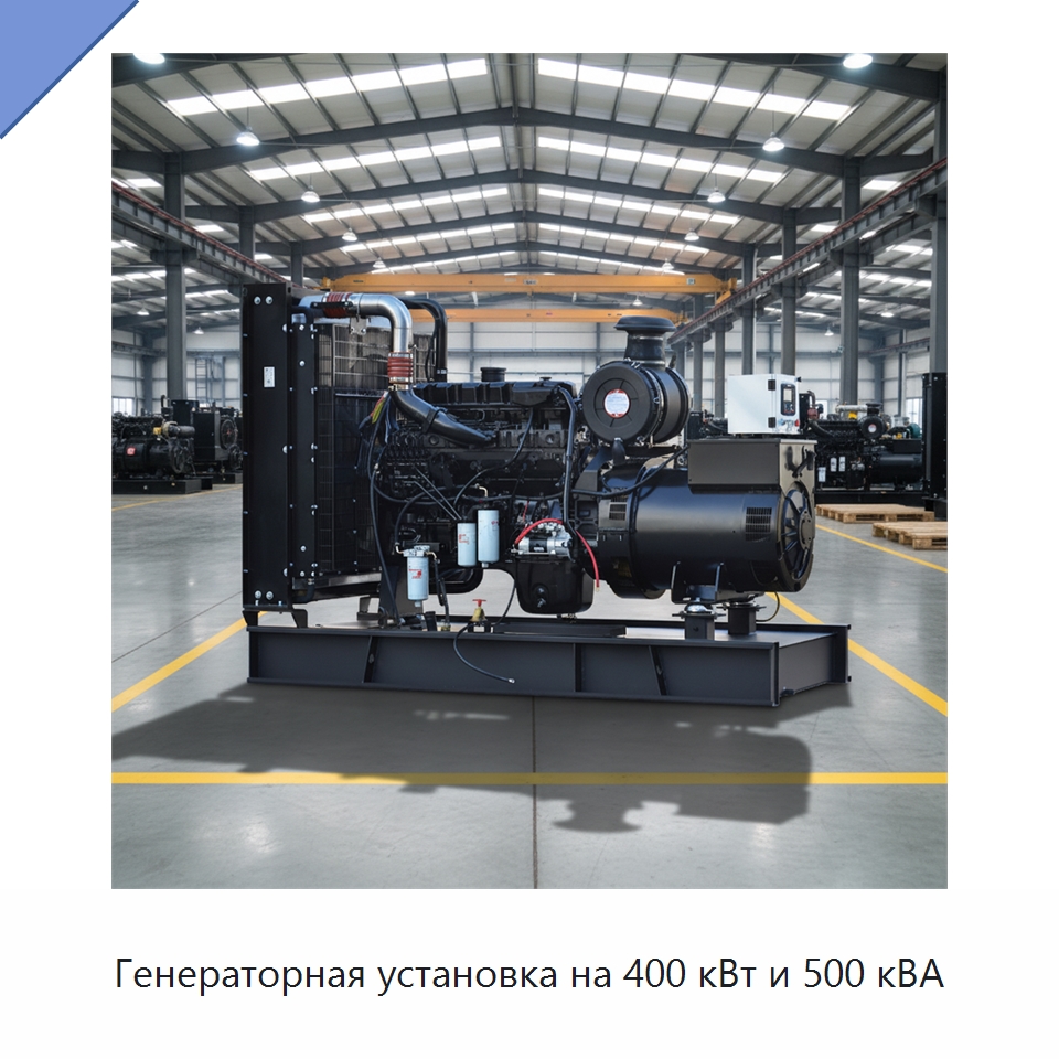 Генераторная установка на 400 кВт и 500 кВА — Дизельные генераторы