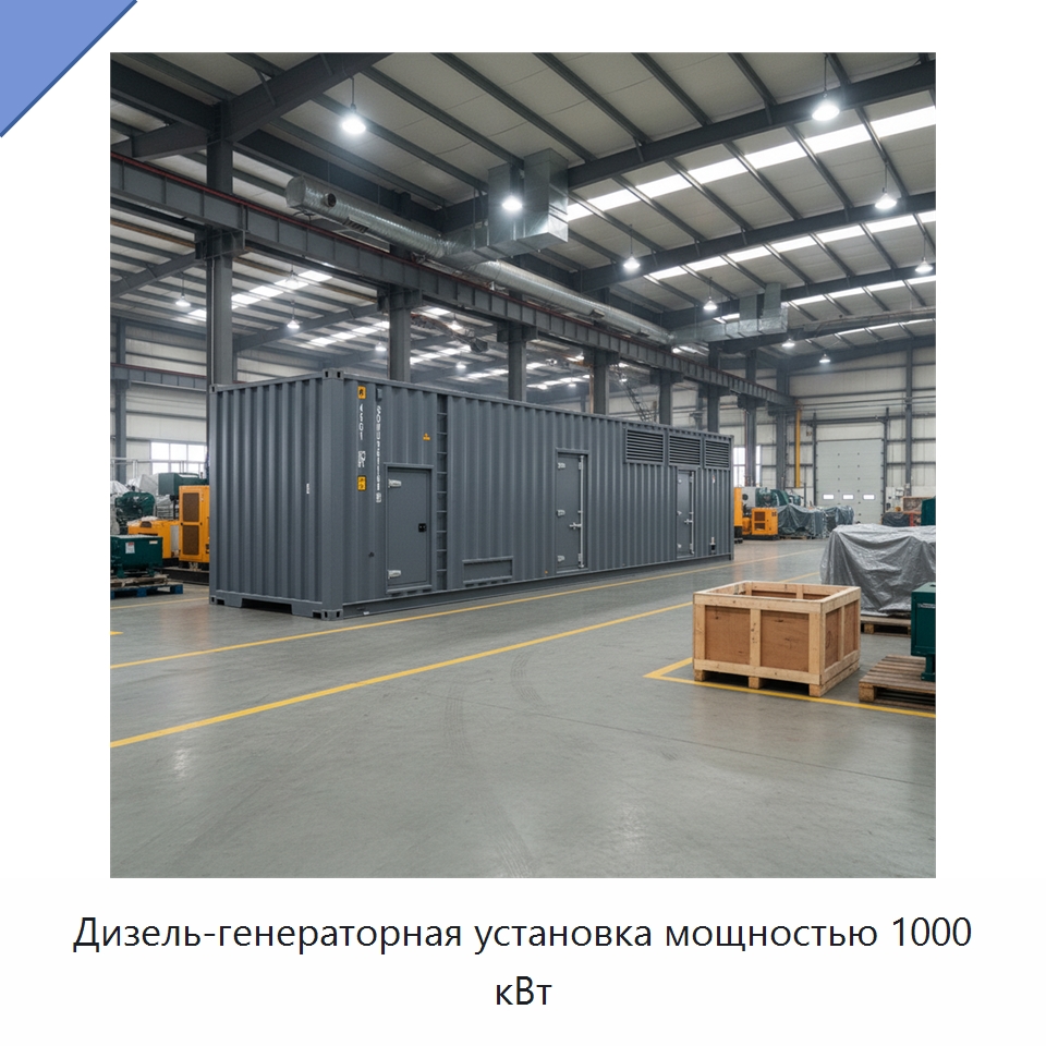 Дизель-генераторная установка мощностью 1000 кВт — Дизельные генераторы