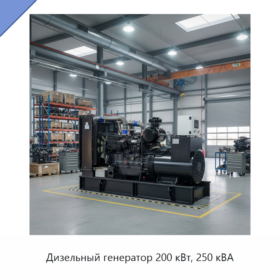Дизельный генератор 200 кВт, 250 кВА — Дизельные генераторы