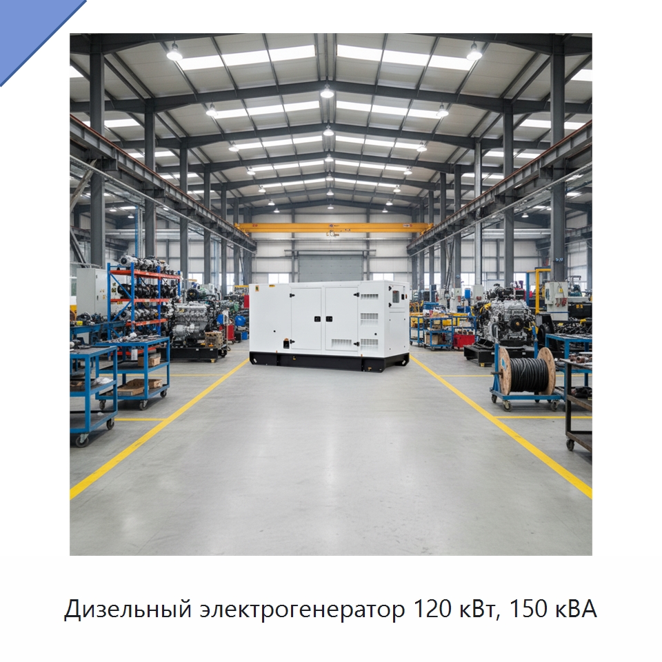 Дизельный электрогенератор 120 кВт, 150 кВА — Дизельные генераторы