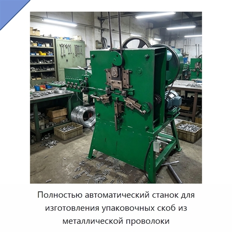 Полностью автоматический станок для изготовления упаковочных скоб из металлической проволоки