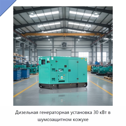 Дизельная генераторная установка 30 кВт в шумозащитном кожухе