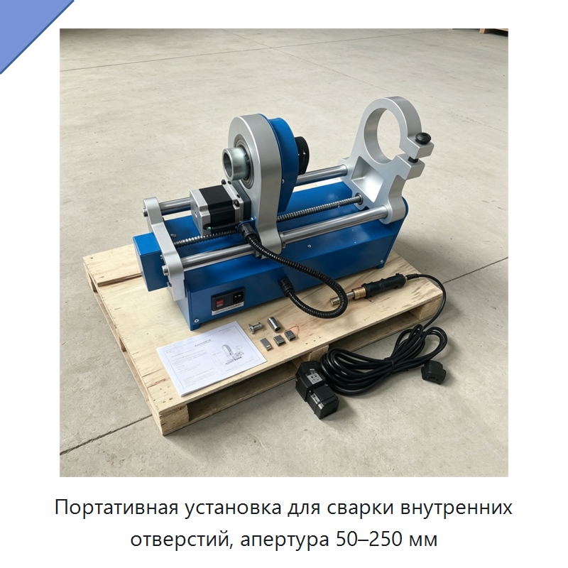 Портативная установка для сварки внутренних отверстий, апертура 50–250 мм — Специальная строительная техника