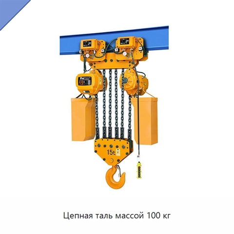 Цепная таль массой 100 кг