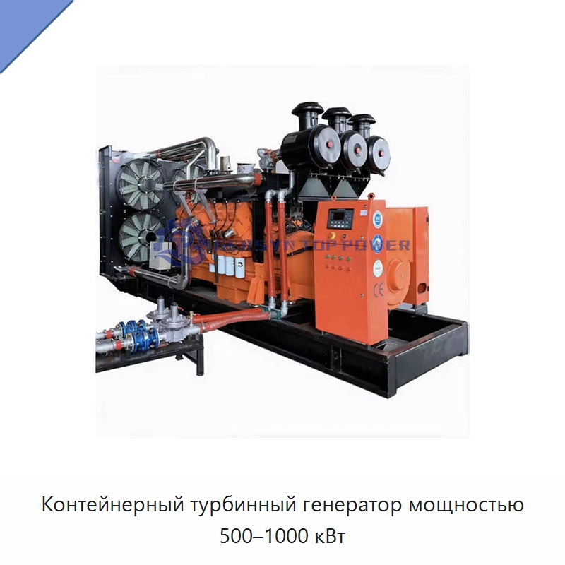 Контейнерный турбинный генератор мощностью 500–1000 кВт — Газотурбинные генераторы
