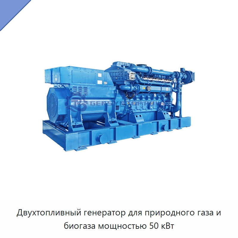 Двухтопливный генератор для природного газа и биогаза мощностью 50 кВт — Газотурбинные генераторы