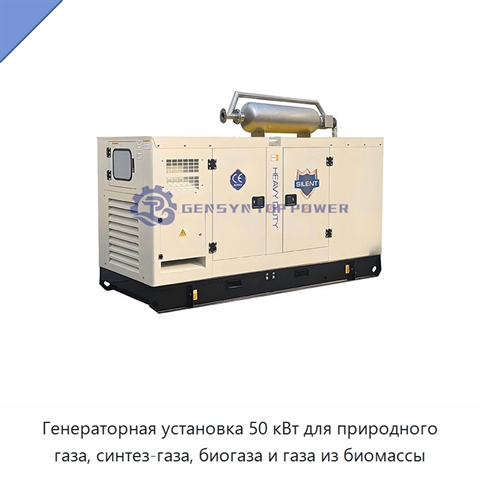 Генераторная установка 50 кВт для природного газа, синтез-газа, биогаза и газа из биомассы