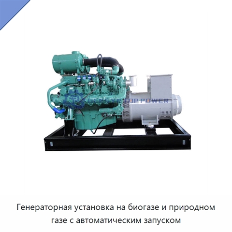 Генераторная установка на биогазе и природном газе с автоматическим запуском