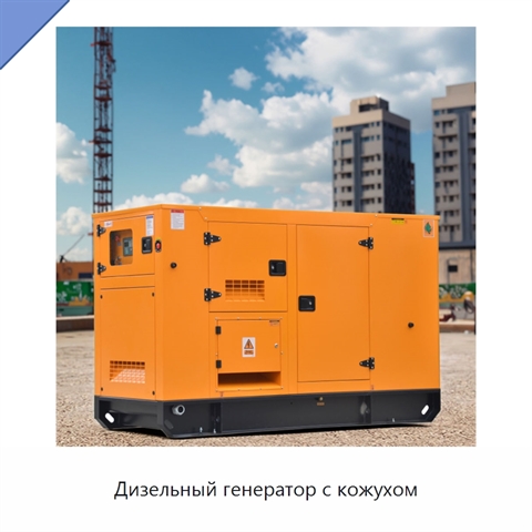 Дизельный генератор с кожухом